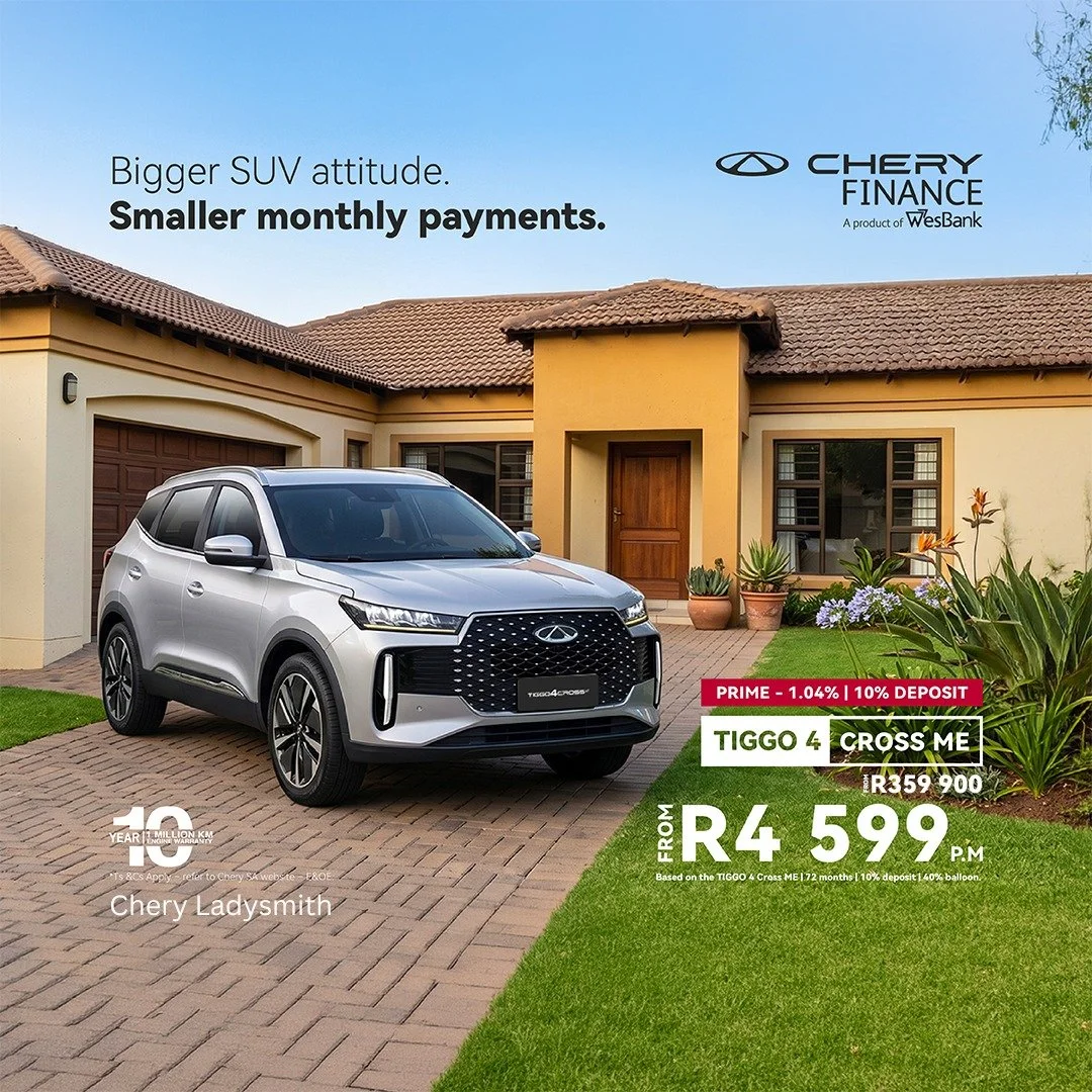 Tiggo 4 Cross ME — From R4 599 PM. Hot Offers offer from Chery Ladysmith.