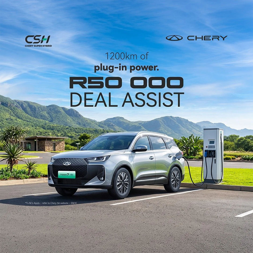 Tiggo 7 PHEV — R50 000 Deal Assist. Deal Assist offer from Chery Ladysmith.