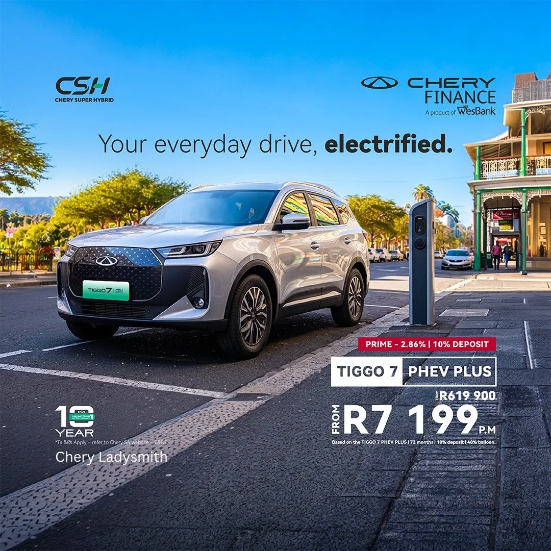 Tiggo 7 PHEV Plus — From R7 199 PM. Hot Offers offer from Chery Ladysmith.