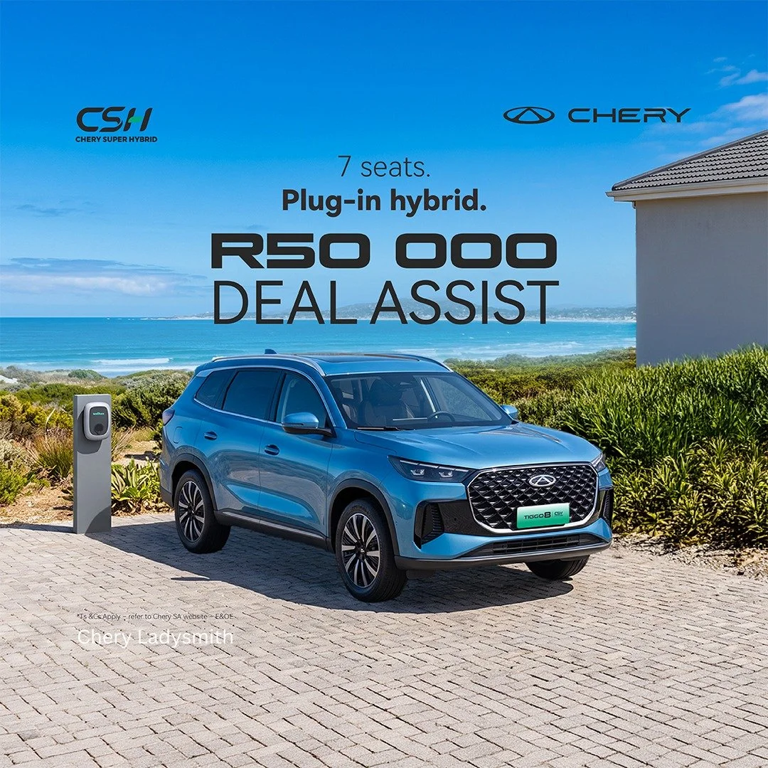 Tiggo 8 PHEV — R50 000 Deal Assist. Deal Assist offer from Chery Ladysmith.